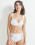 Soutien-gorge coton dentelle uni Coria - avec armatures (blanc)