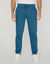 Pantalon jogging molleton bas droits (bleu p&eacute;trole)