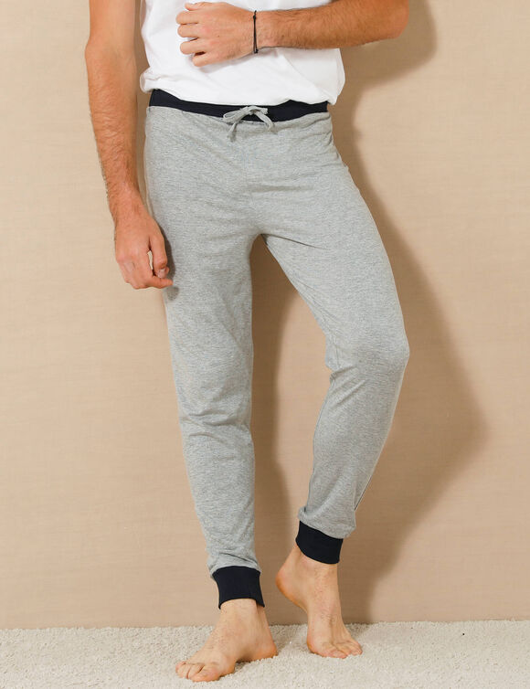 Pantalon pyjama bas droits - lot de 2 (gris + marine)