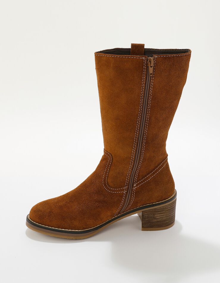 bottes croute de cuir