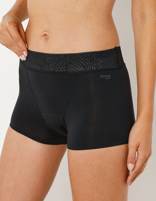Shorty menstruel emboîtant (noir)
