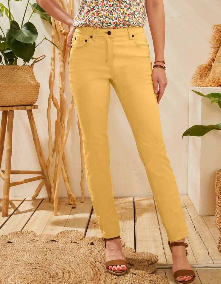 Pantalon fuselé couleur (jaune) Pantalon fuselé couleur (jaune)
