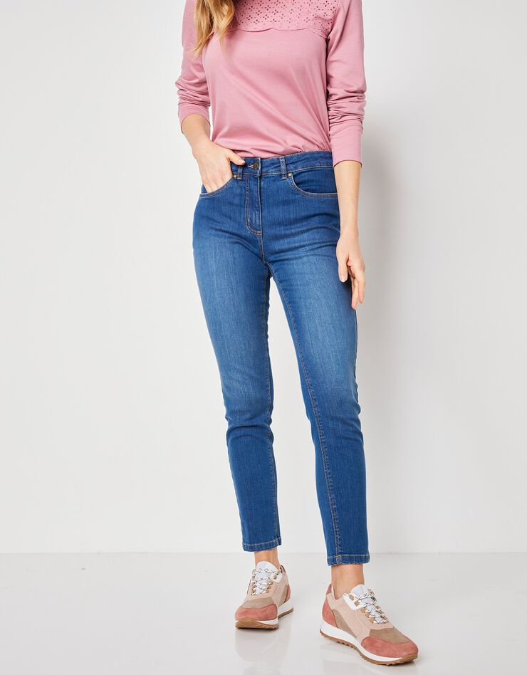 Jean stretch coupe 7/8ème fuselée (stone) Jean stretch coupe 7/8ème fuselée (stone)