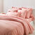 Linge de lit uni - coton 57 fils/cm&sup2; (rose)