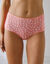 Culotte forme maxi en coton stretch imprimé fleuri - lot de 10 (émeraude / corail)