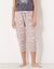 Pantacourt pyjama imprimé "Beautiful" (rose)