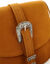 Sac en suédine à boucle western (caramel)