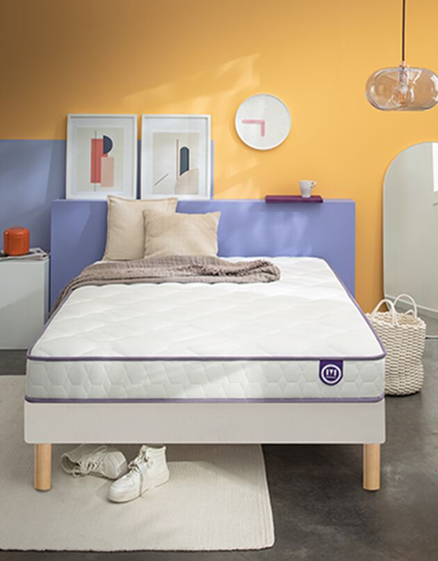 Matelas latex Mérinos 19 cm confort ferme (blanc)