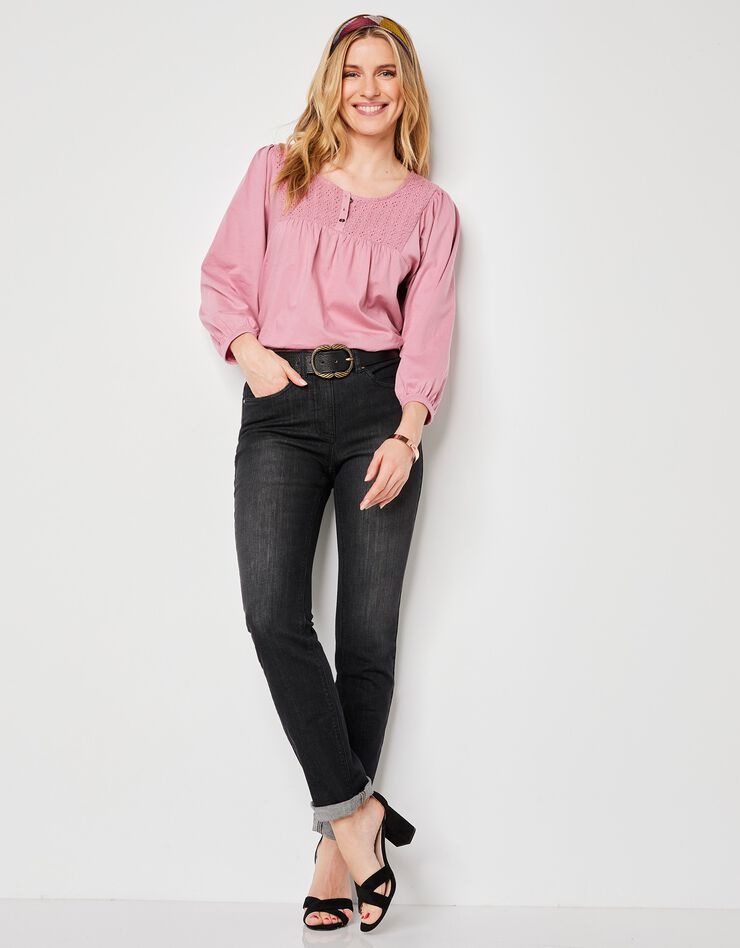 Jean stretch coupe droite (noir) Jean stretch coupe droite (noir)