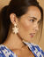 Boucles d'oreille en raphia (écru)
