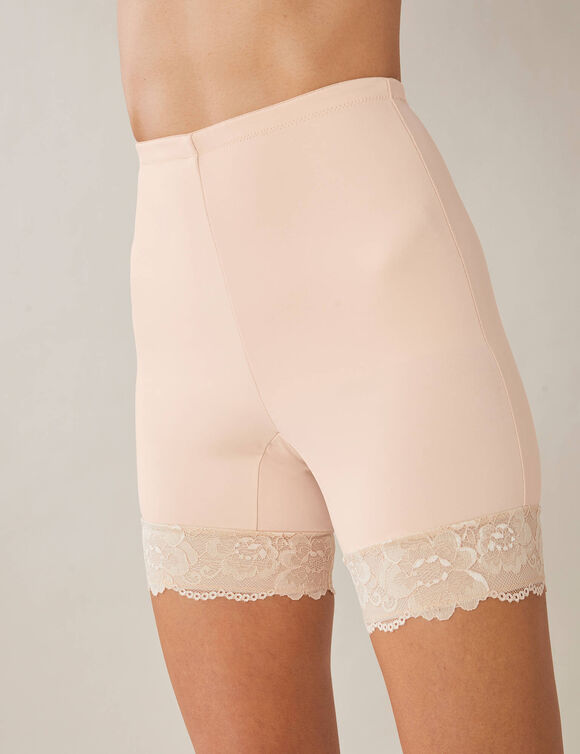 Panty microfibre et dentelle - sculptant (peau)
