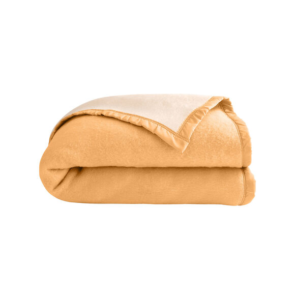 Couverture bicolore Courtelle® 420 g/m² (miel)