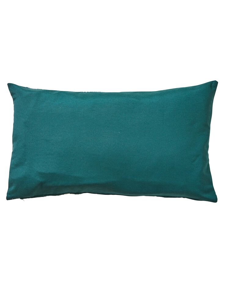 Housse de coussin carrée imprimé feuillage - lot de 2 (vert) Housse de coussin carrée imprimé feuillage - lot de 2 (vert)