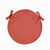 Coussin d'assise uni rond bachette (terracotta)