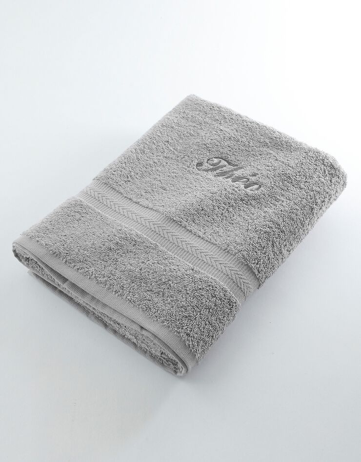 Serviette éponge personnalisable confort moelleux (gris) Serviette éponge personnalisable confort moelleux (gris)
