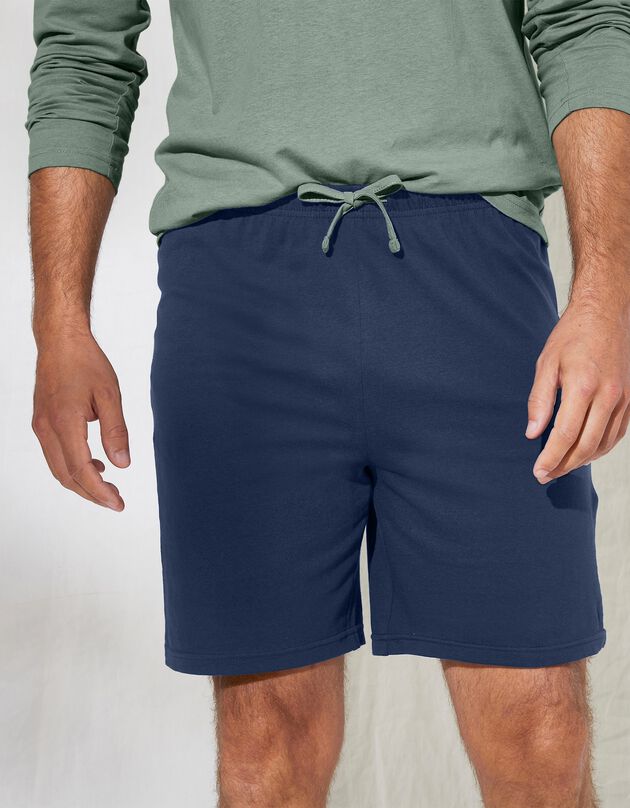 Short pyjama uni marine (marine)