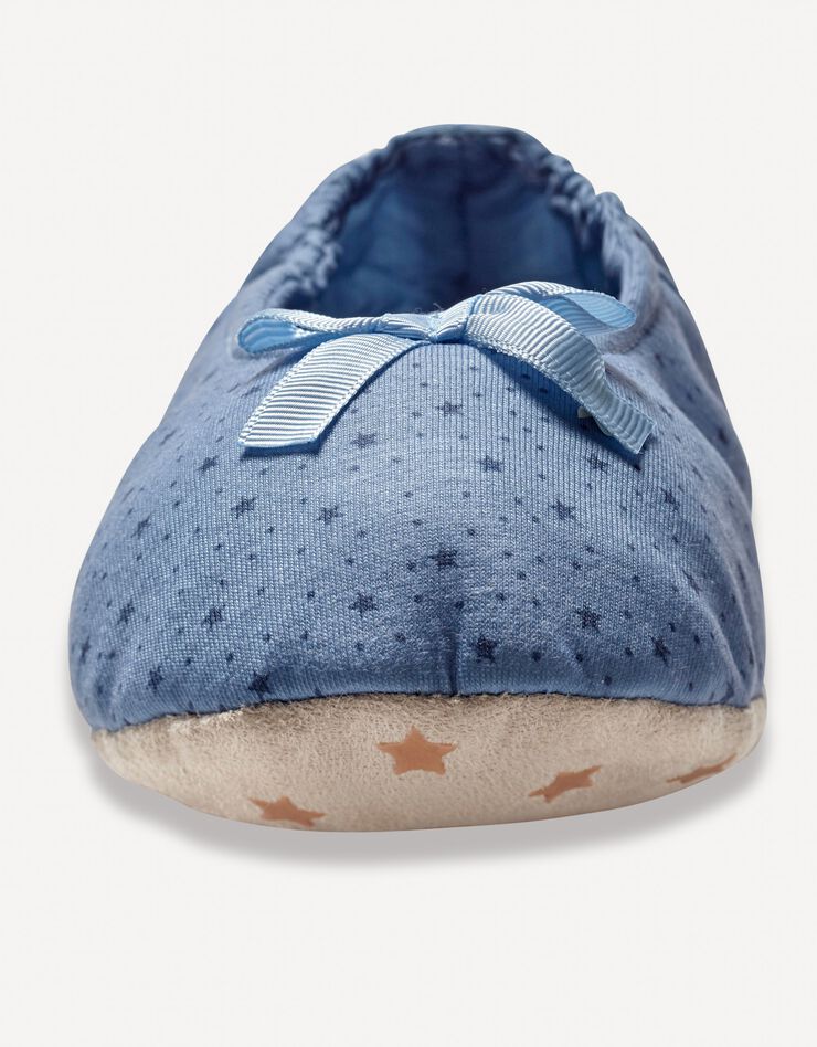 Ballerine d'intérieur imprimée "étoiles" (bleu jean) Ballerine d'intérieur imprimée "étoiles" (bleu jean)