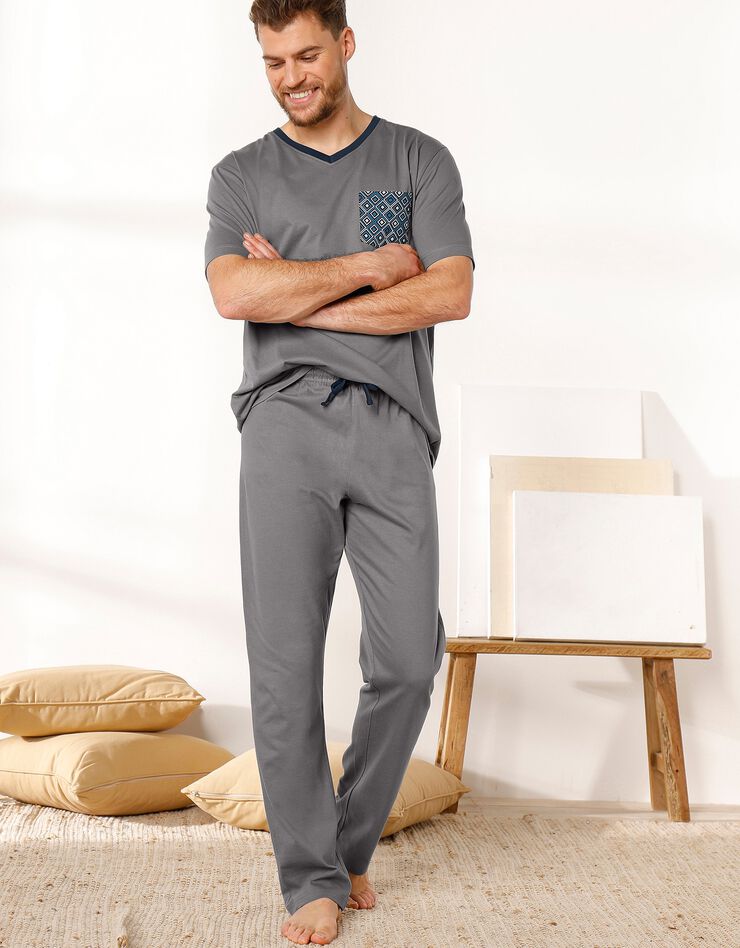Pantalon pyjama gris foncé (gris foncé) Pantalon pyjama gris foncé (gris foncé)