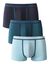 Boxer uni biais contrastés - lot de 3 (bleu + bleu canard)