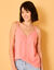 Caraco uni, polyester recyclé(**) (rose)