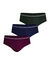 Slip Business Chic - lot de 3 (vert + bordeaux + marine)