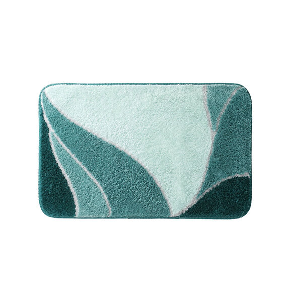 Tapis de bain motif végétal (lagon)