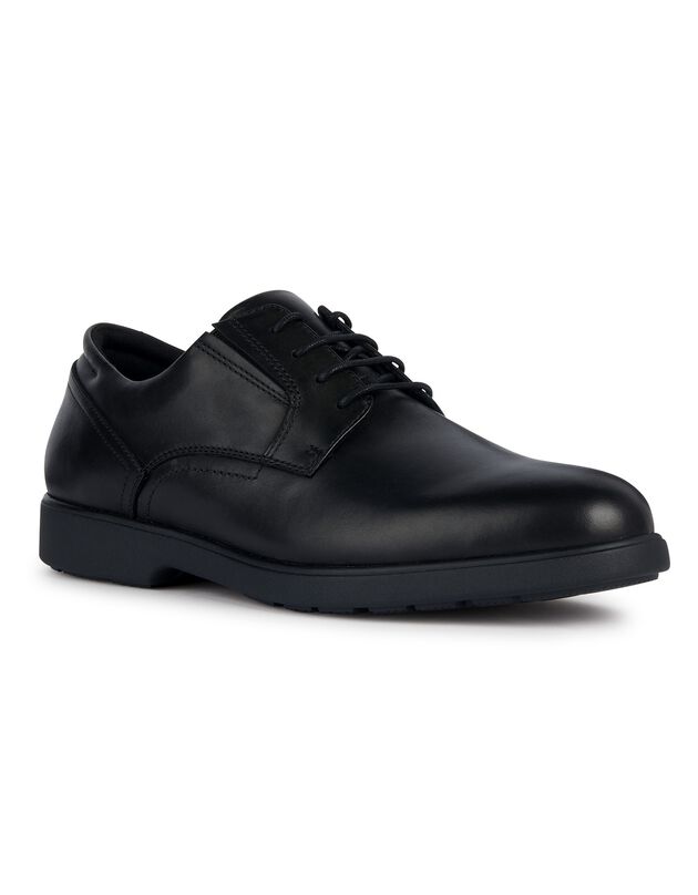 Derbies Spherica dessus cuir - largeur confort (noir)