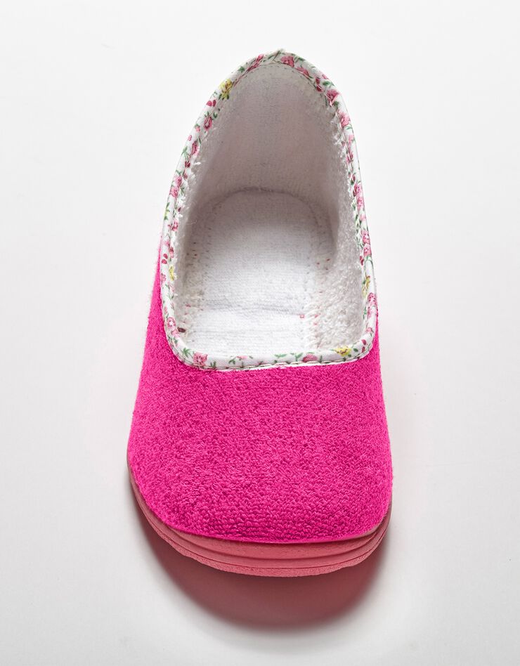 Ballerine d'intérieur éponge unie (fuchsia) Ballerine d'intérieur éponge unie (fuchsia)