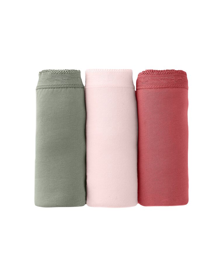 Culotte maxi basique - lot de 3 (kaki + rose + terracotta) Culotte maxi basique - lot de 3 (kaki + rose + terracotta)