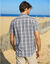  Chemise à carreaux manches courtes polycoton (gris)