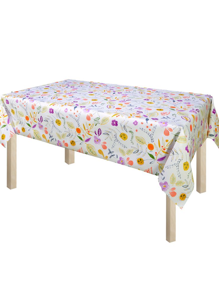 Nappe toile cirée imprimé champêtre (multicolore) Nappe toile cirée imprimé champêtre (multicolore)