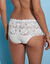 Culotte haute dentelle unie Arum (blanc)