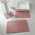 Tapis de bain effet damier (bois de rose)
