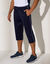 Pantacourt sport microfibre intérieur gratté (marine)