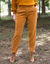 Pantalon 7/8ème, velours (miel)
