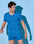 T-shirt sous-vêtement homme col V - lot de 3 (bleu)