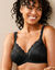 Soutien-gorge embo&icirc;tant en maille satin&eacute;e et dentelle &laquo;&nbsp;Stelina" - avec armatures (noir)
