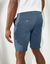 Bermuda chino uni toile sergé stretch morphologie classique (bleu grisé)