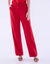 Pantalon droit large, uni (rouge)