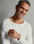 T-shirt sous-v&ecirc;tement homme col rond manches longues chaleur douce - lot de 2 (blanc)