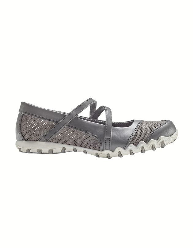 Ballerines de sport scratchées ultra-souples (gris)