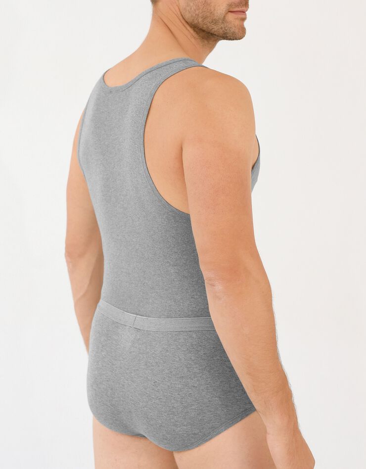 Débardeur sous-vêtement homme - lot de 2 (gris chiné) Débardeur sous-vêtement homme - lot de 2 (gris chiné)