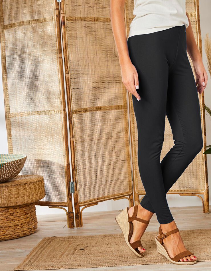 Legging long uni - lot de 2 (bleu / noir) Legging long uni - lot de 2 (bleu / noir)