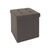 Coffre-pouf pliable – 2 coloris (gris)