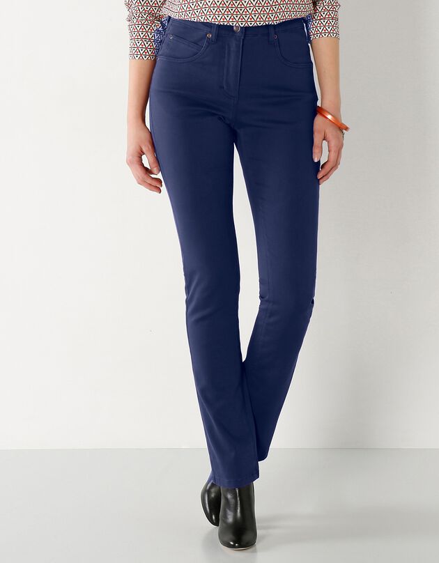 Pantalon sculptant coupe 5 poches (marine) Pantalon sculptant coupe 5 poches (marine)