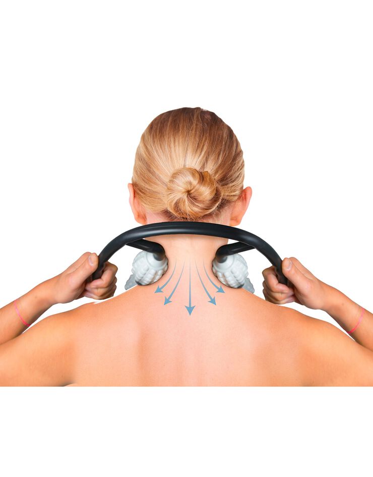 Rouleau de massage auto massant (gris/noir)