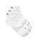 Chaussettes Quarter - lot de 3 paires (blanc)