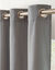 Rideau isolant uni envers polaire finition oeillets (gris perle)