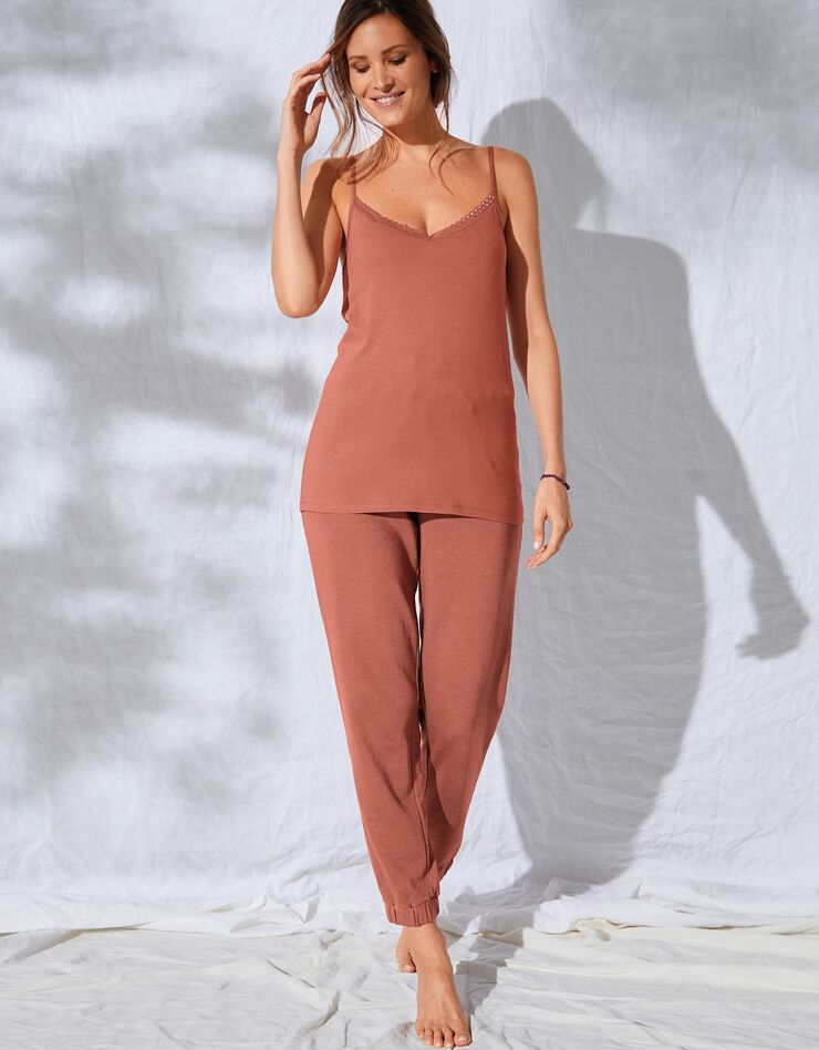 Caraco brassière intégrée - top+brassière 2 en 1 (terracotta) Caraco brassière intégrée - top+brassière 2 en 1 (terracotta)