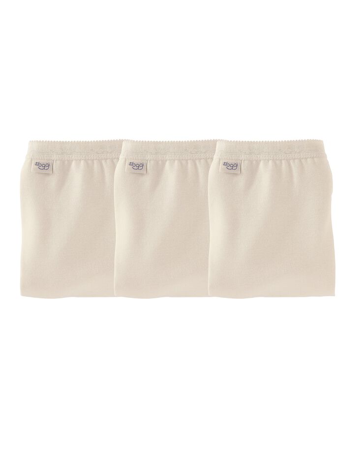 Culotte maxi Basic - lot de 3 (nacré)